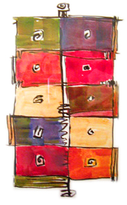 boxes - painting by Al Belote