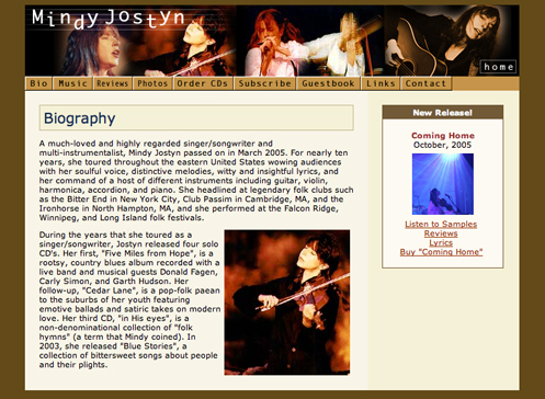 Mindy Jostyn Website